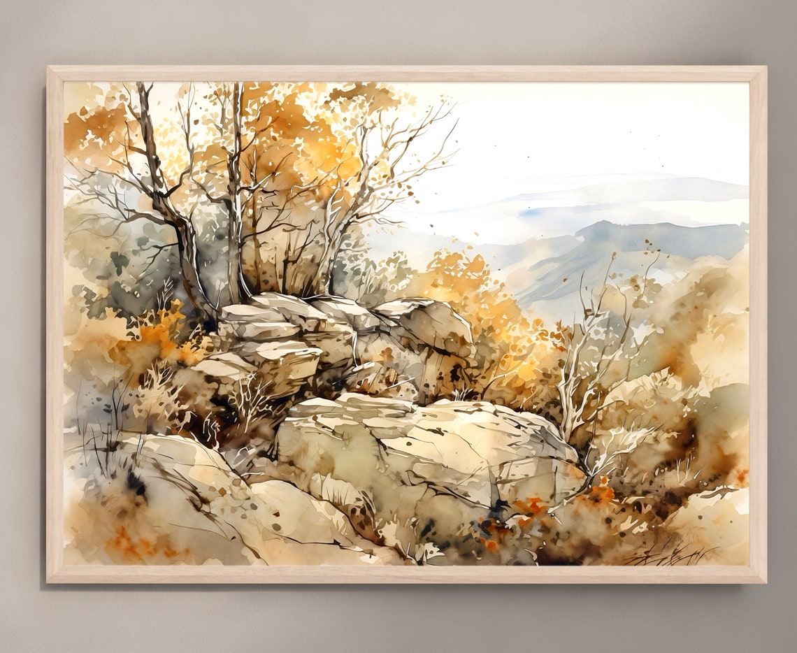 Shenandoah National Park Watercolor Art Print Shenandoah National Park Painting Shenandoah National Park Usa Travel Poster Home Gifts - Image 3