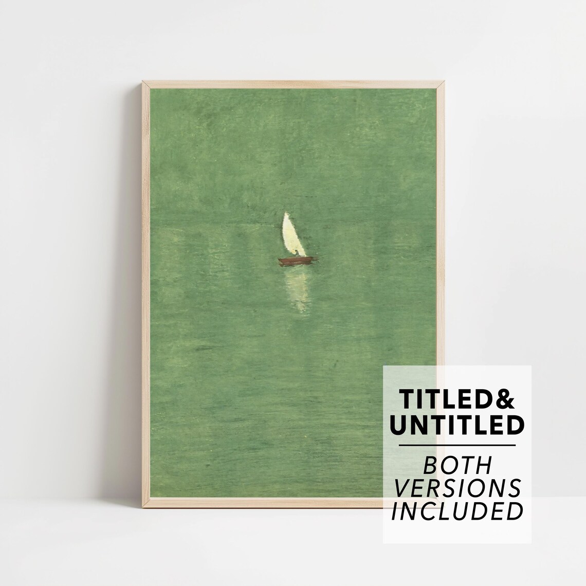 The New Yorker June 29 1957 Lone Sailboat Minimal Seascape Poster