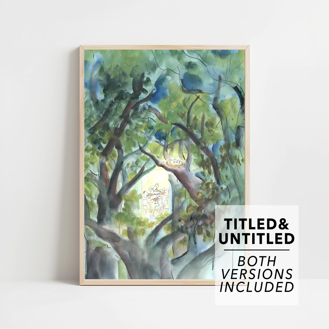 The New Yorker May 3 2004 Bird Nest Hidden in Green Tree Canopy Poster