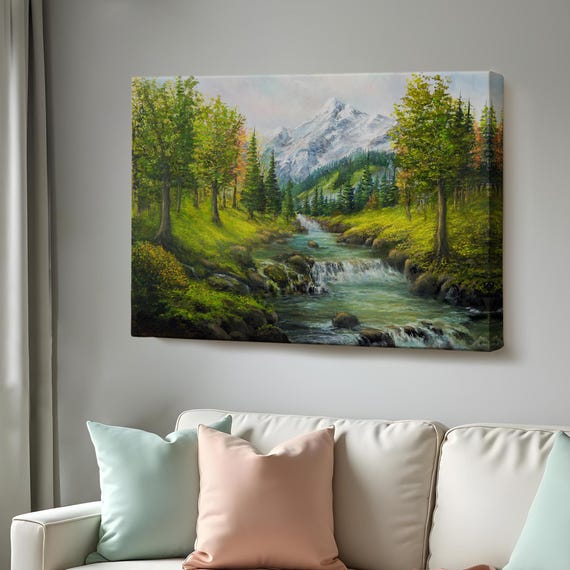 Spring Mountains And Snowy Peaks Wall Art Nature Decor Nature Wall Decor Nature Wall Decor Nature Art