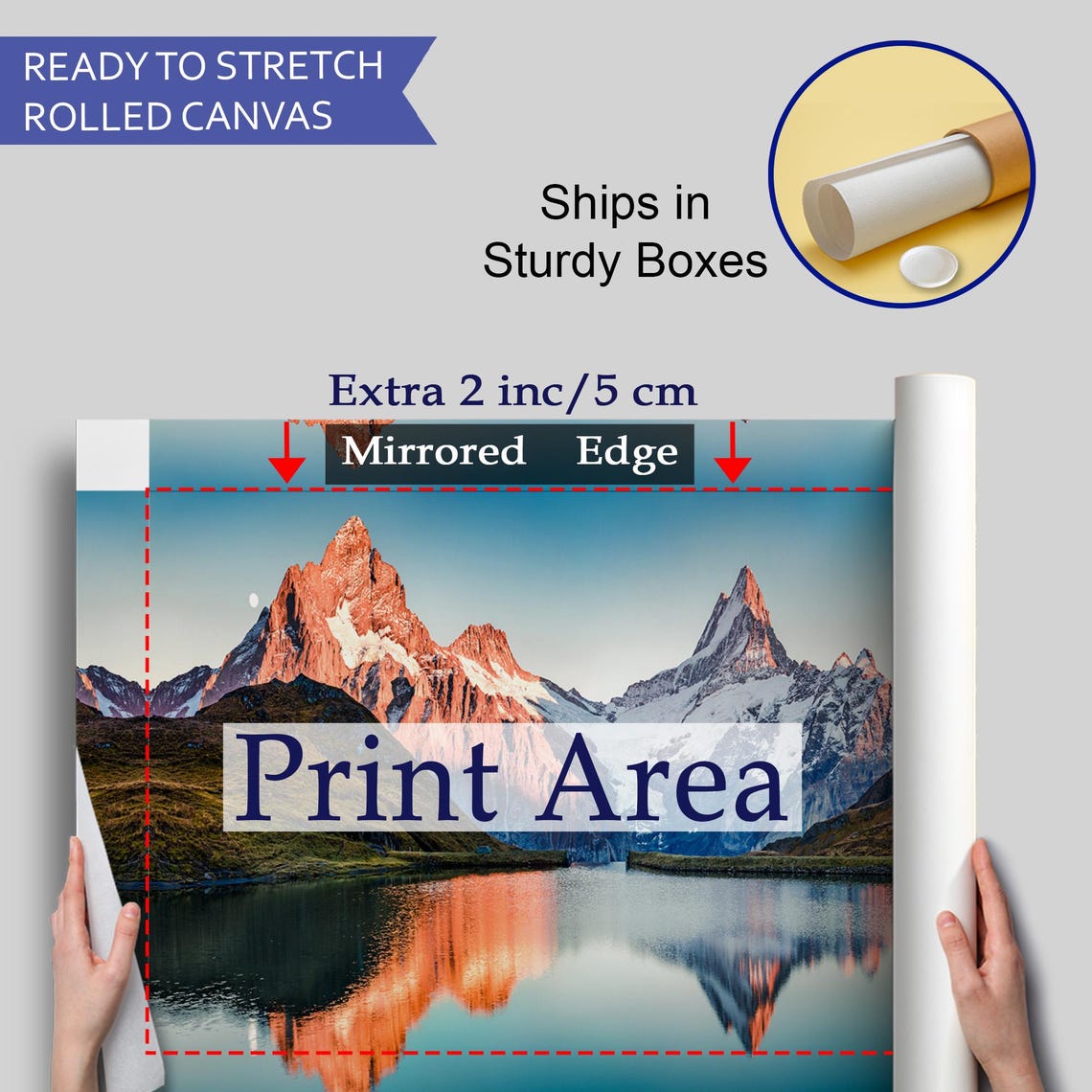 Bachalpsee Lake Swiss Alps Sunrise Mountain Reflection Nature Poster - Image 4