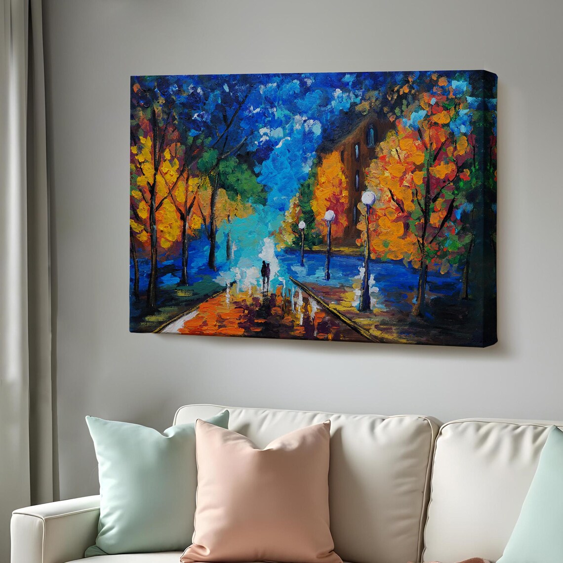 Night Walk In The Forest Decorative Wall Painting Nature Wall Decor Nature Wall Decor Landscape Wall Table