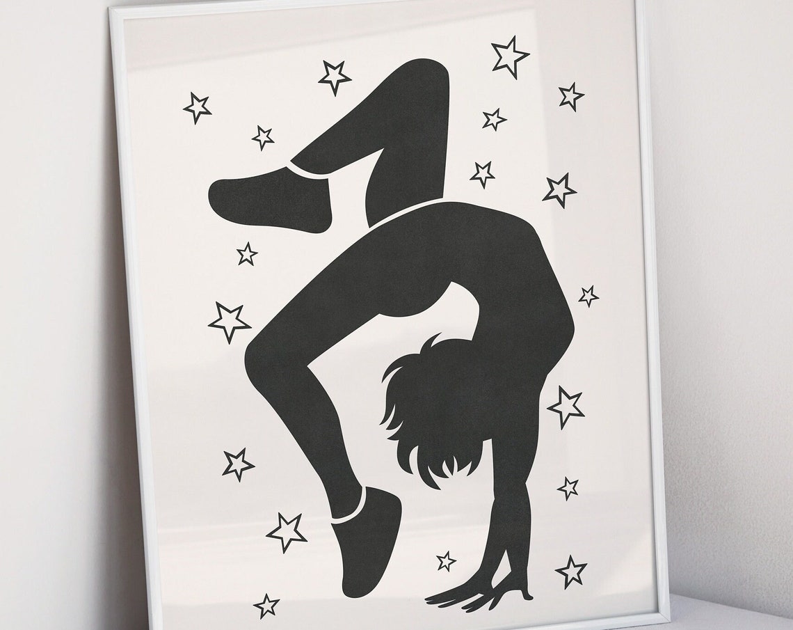 Funky Wall Art Inspirational Print Funky Decor Inspirational Wall Poster Print At Home Gymnastics Wall Decor - Image 4