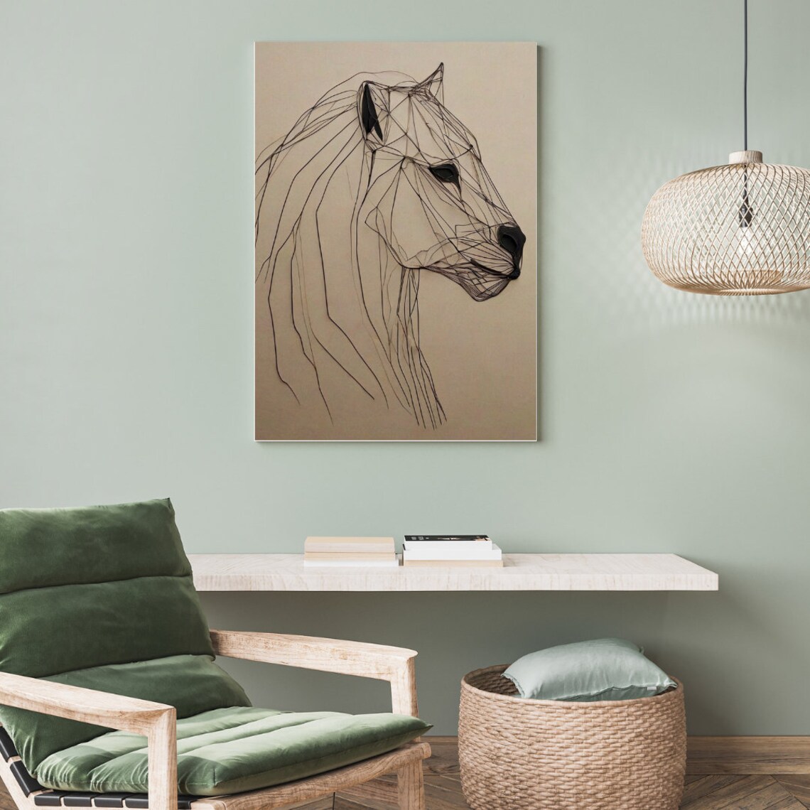 Minimalist Line Art Silhouette Poster Print