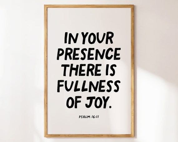 Psalm 1611 Christian Wall Art Minimalist Quote Bible Verse Poster Wall Art Apartment Housewarming Gift