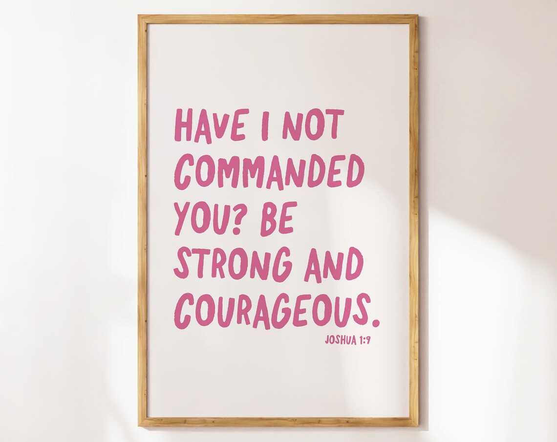 Joshua 19 Minimalist Christian Art Print