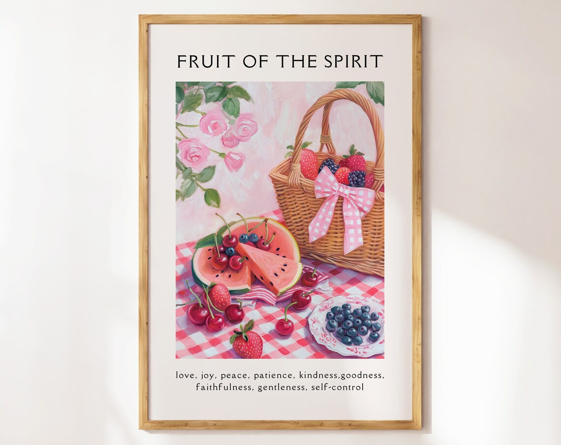 Fruit Of The Spirit Christian Wall Art Poster