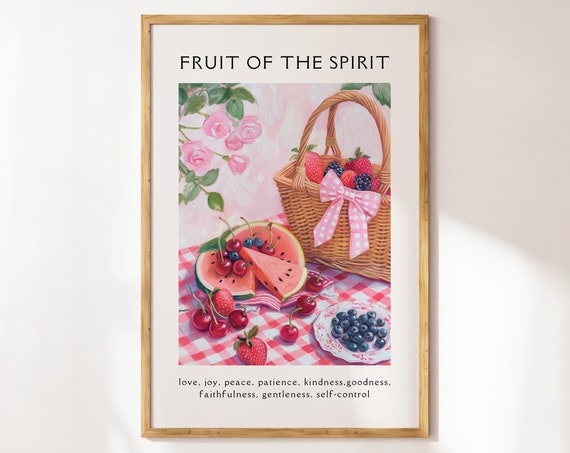 Fruit Of The Spirit Christian Wall Art Poster