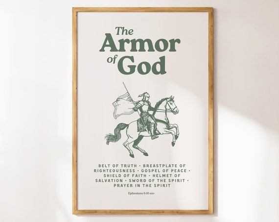 Armor Of God Vintage Christian Art Print