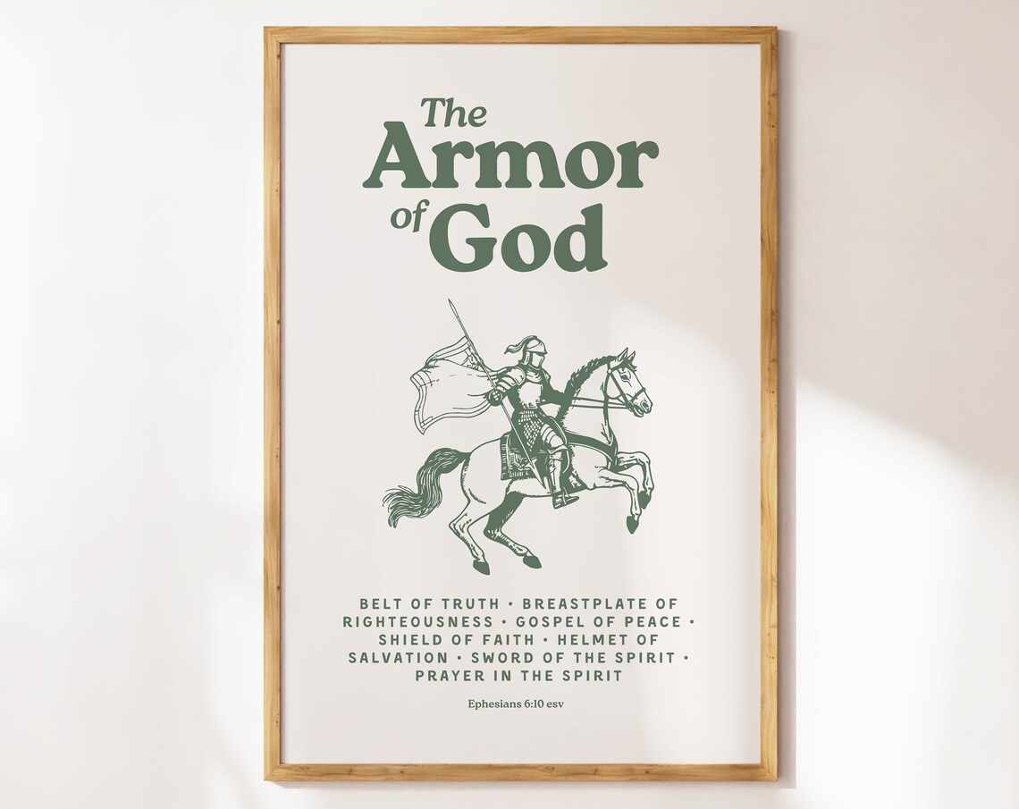 Armor Of God Vintage Christian Art Print