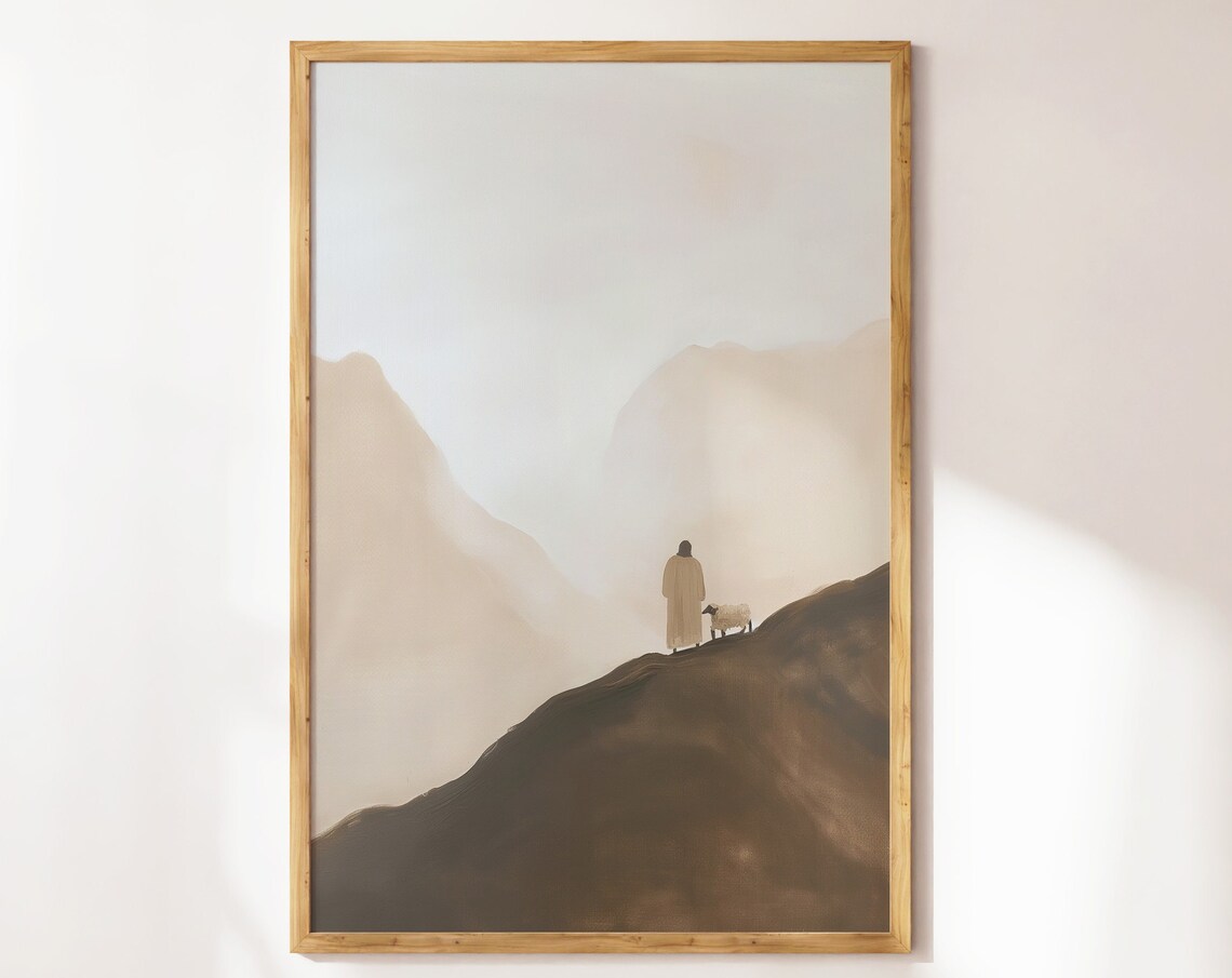 The Good Shepherd Christian Wall Art Print