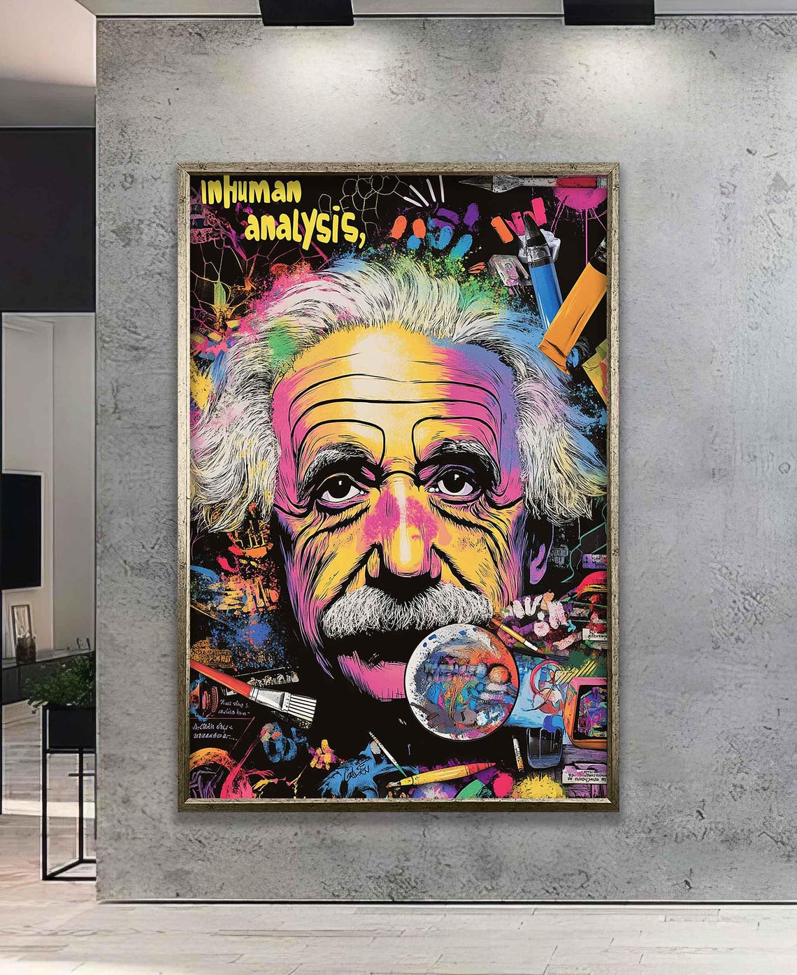 Albert Einstein Pop Art Poster Print - Image 3