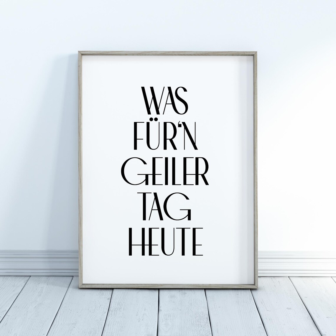 Poster What A Great Day Today Motivational To Print Yourself Wall Art