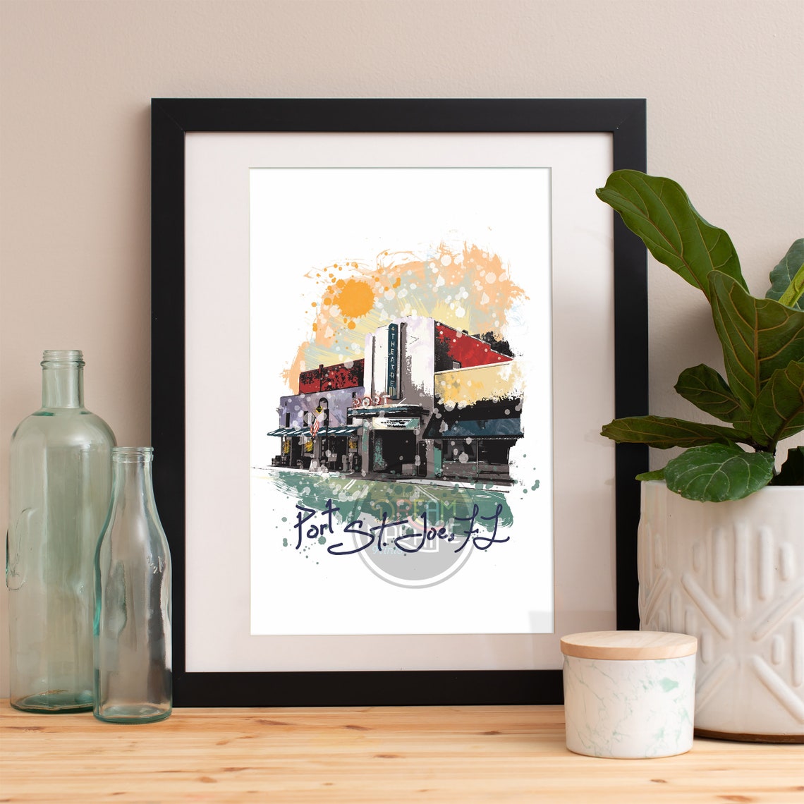 Port St Joe Theater Print Port St Joe Theater Skyline Port St Joe Theater Art Port St Joe Theater Poster Port St Joe Theater