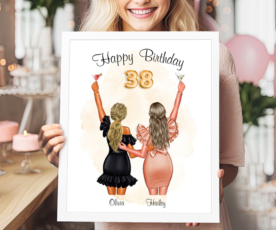 Personalized Gift Personalized Birthday Gift 38th Gift For Her Birthday Gift For Her Best Friend Gift For Birthday Sister Gift 38th Birthday