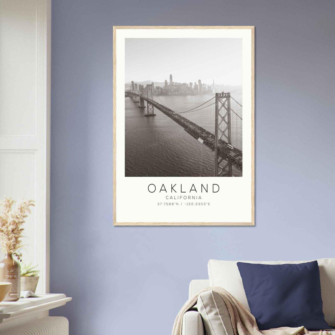 Oakland California Photo Travel Poster Oakland Travel Print Minimalist Travel Print Ds3 - Image 2