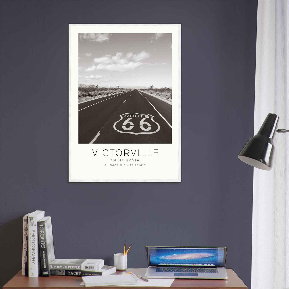 Victorville California Photo Travel Poster Victorville Travel Print Minimalist Travel Print Ds1 - Image 3