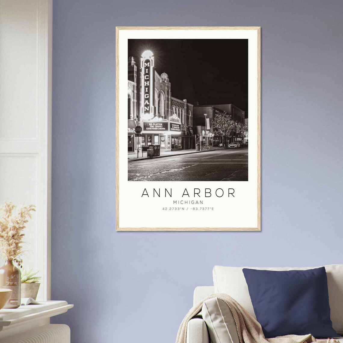 Ann Arbor, Michigan Minimalist Travel Poster - Image 2