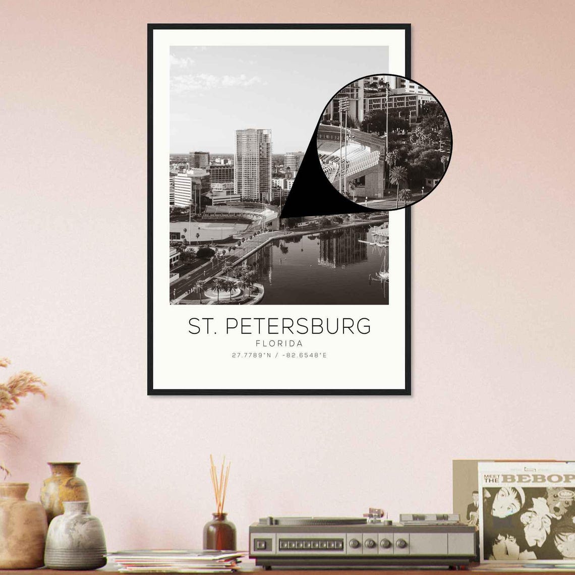 St Petersburg Florida Photo Travel Poster St Petersburg Travel Print Minimalist Travel Print Ds2 - Image 4