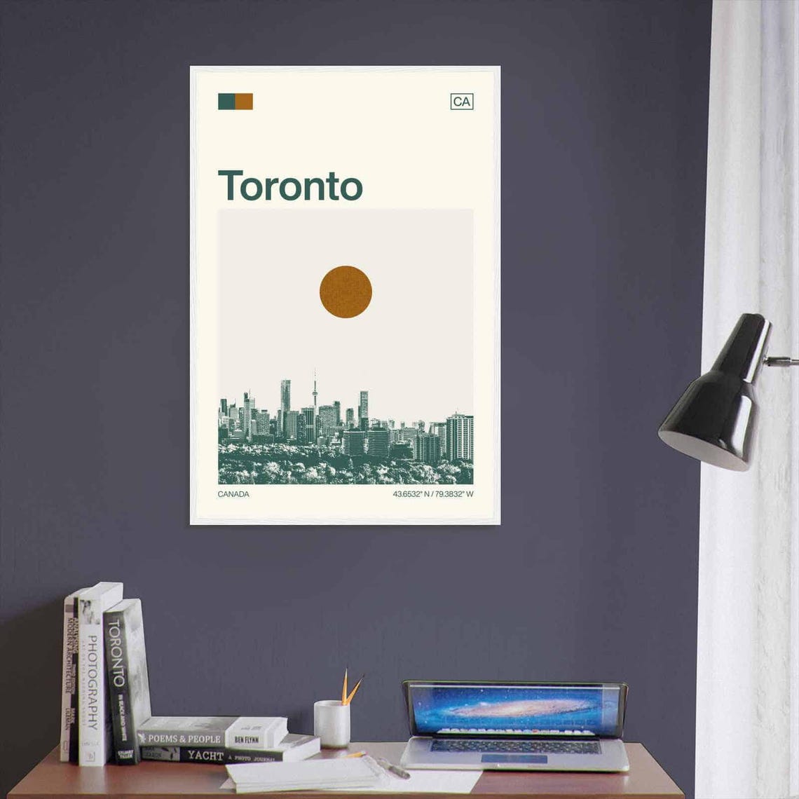 Toronto Canada CN Tower Iconic Skyline Vintage Travel Poster - Image 3