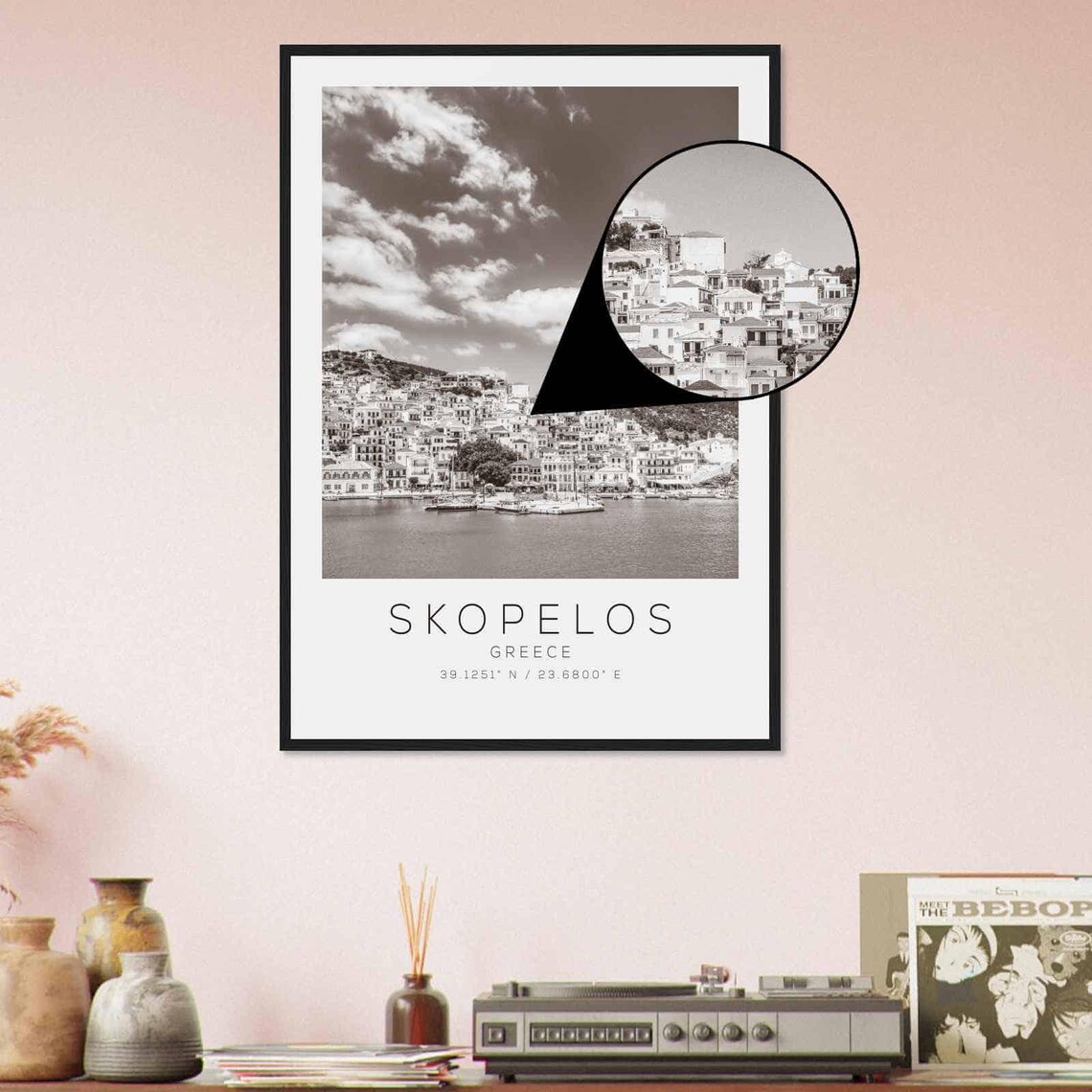 Skopelos Greece Minimalist Travel Poster Print - Image 4