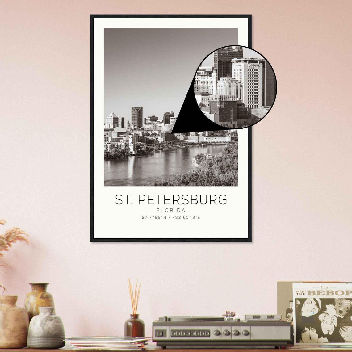 St Petersburg Florida Photo Travel Poster St Petersburg Travel Print Minimalist Travel Print Ds1 - Image 4
