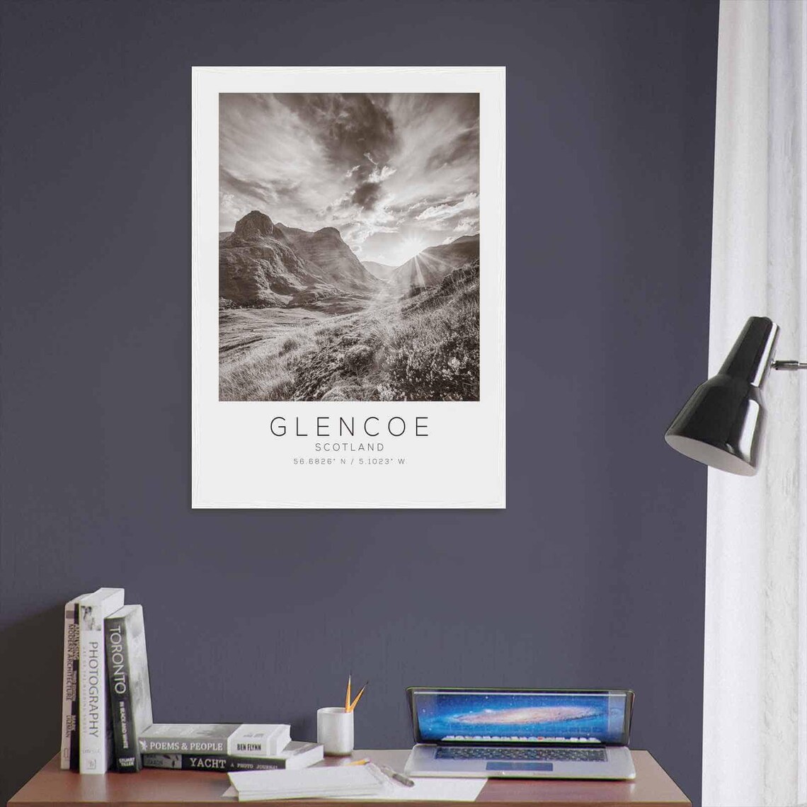 Glencoe Scotland Minimalist Travel Poster Print - Image 3