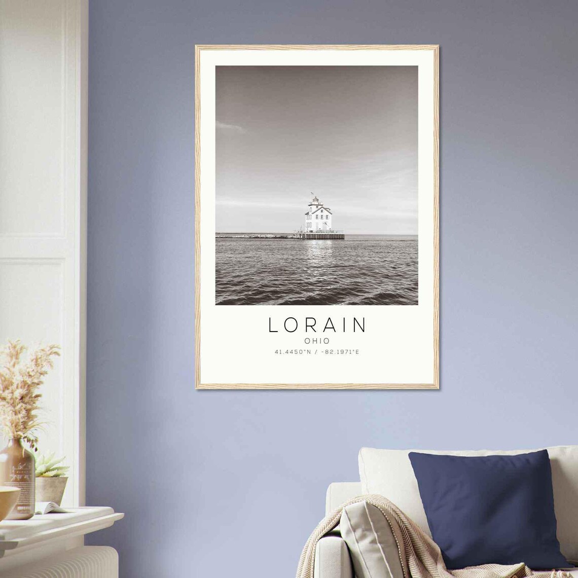 Lorain Ohio Minimalist Travel Poster - Image 2