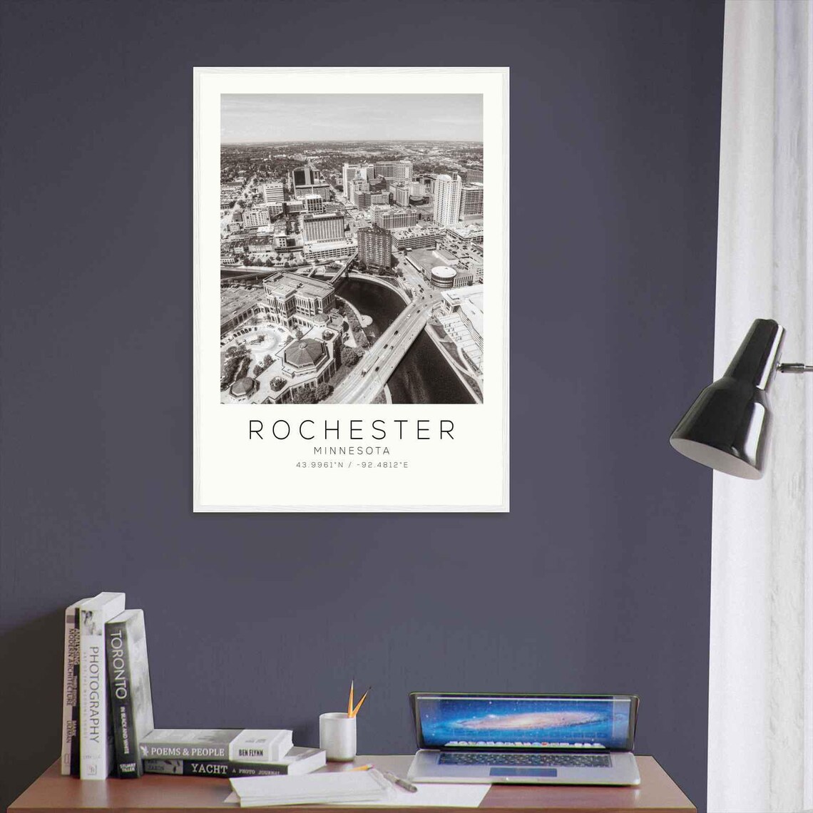 Rochester New York Photo Travel Poster Rochester New York Travel Print Minimalist Travel Print Ds1 - Image 3
