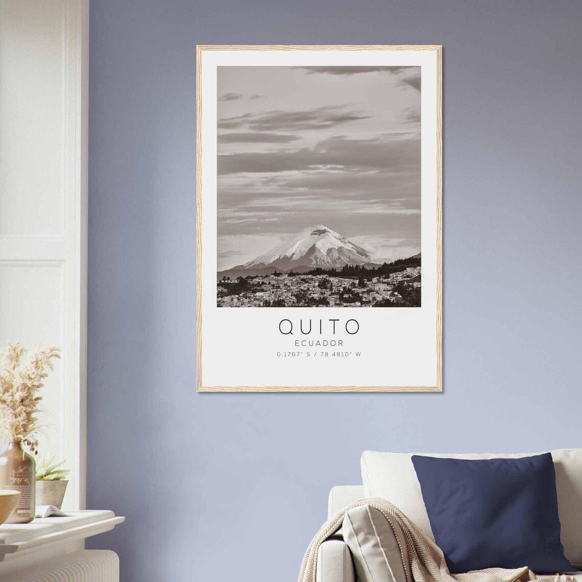 Quito Ecuador Travel Poster, Minimalist Travel Print - Image 2
