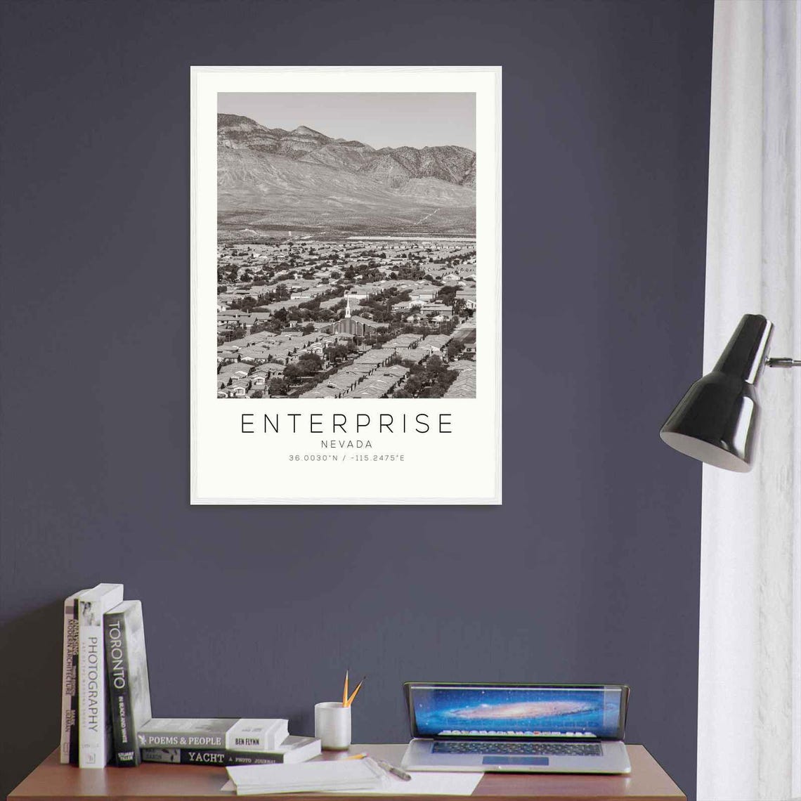 Enterprise Nevada Subdivision Rugged Desert Mountains Photo Poster - Image 3