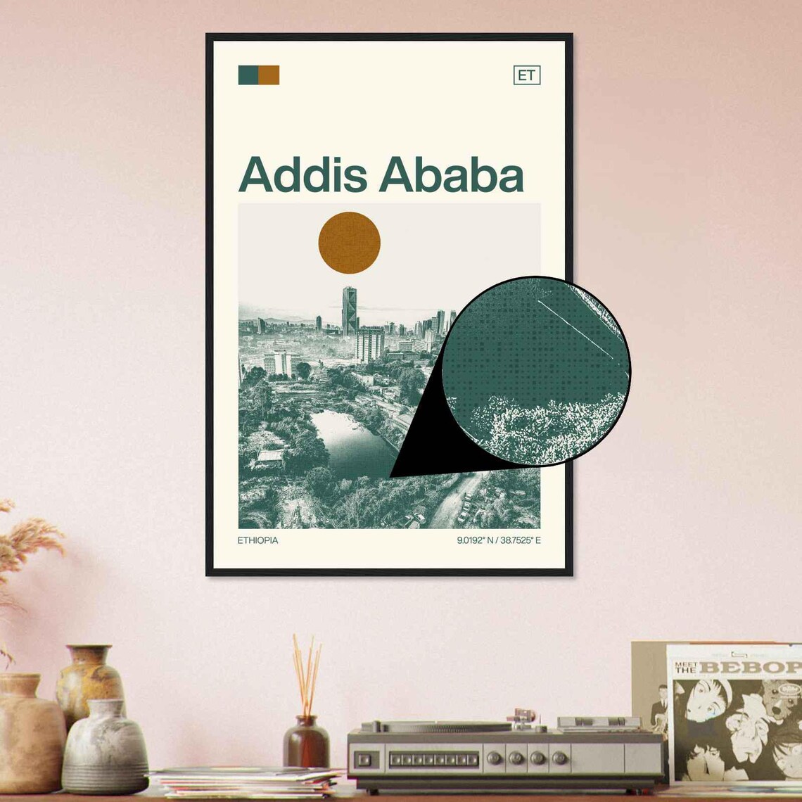 Addis Ababa Ethiopia Minimalist Travel Poster - Image 4