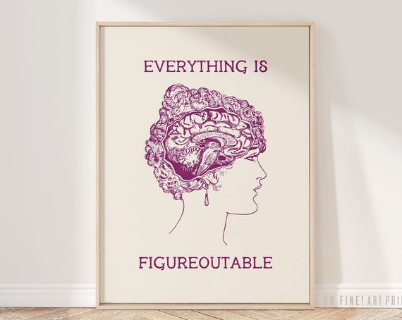 Everything Is Figureoutable Office Decor, Poster Print