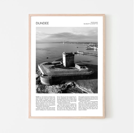 Dundee and Broughty Castle Travel Poster, Scotland