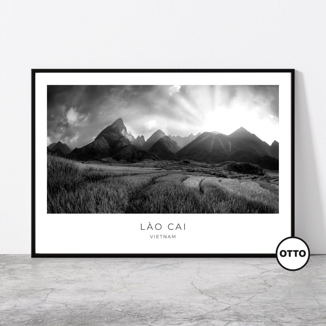 Lo Cai Wall Art Lao Cai Home Decor Print Landscape Travel Poster Artful Photo Travel Gift Memento Idea Northern Vietnam