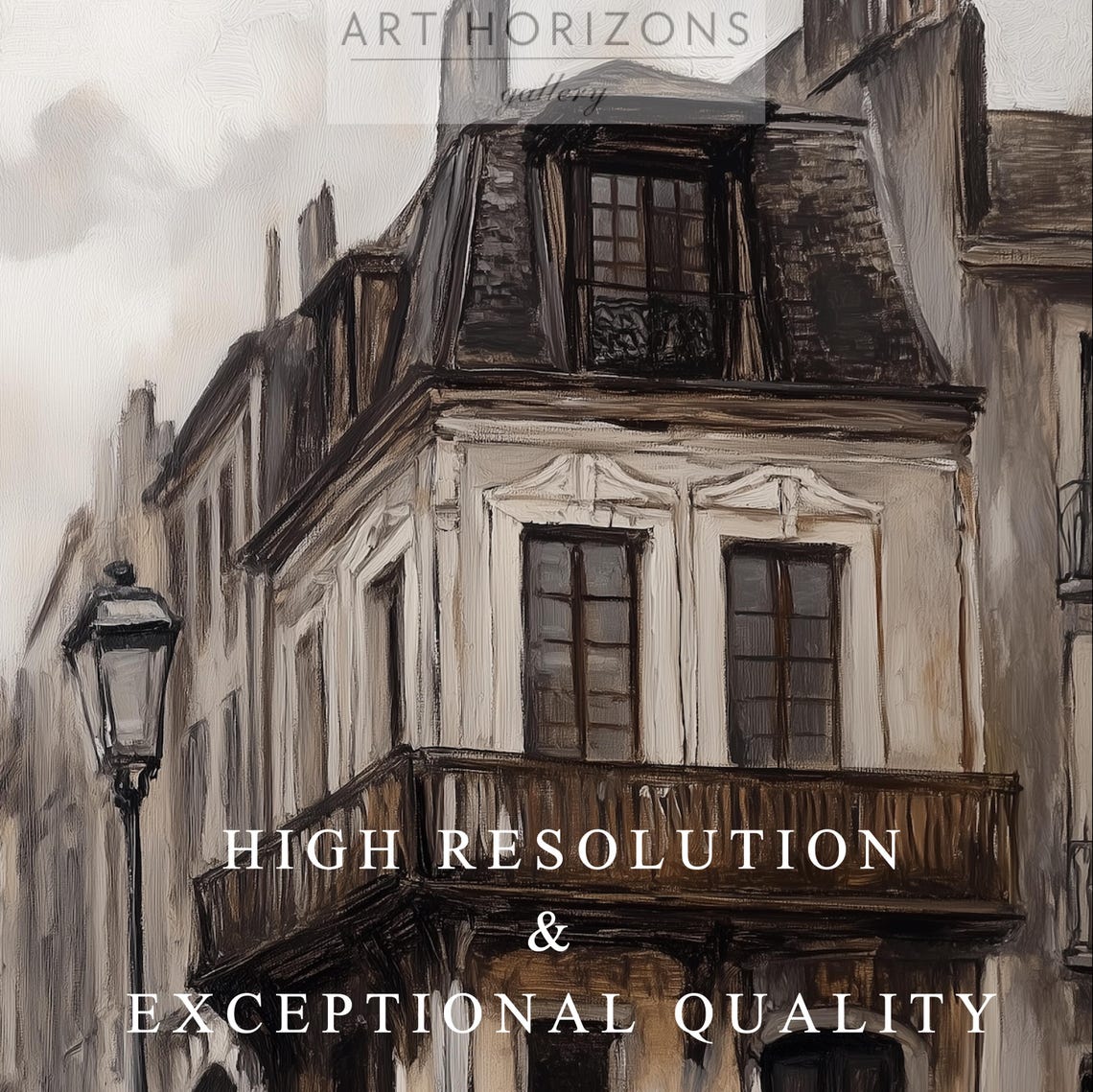 Rustic European Village Wall Art Vintage Country Oil Painting Home Decor Antique Street Print Old Town Cityscape Wall Art A284 - Image 2