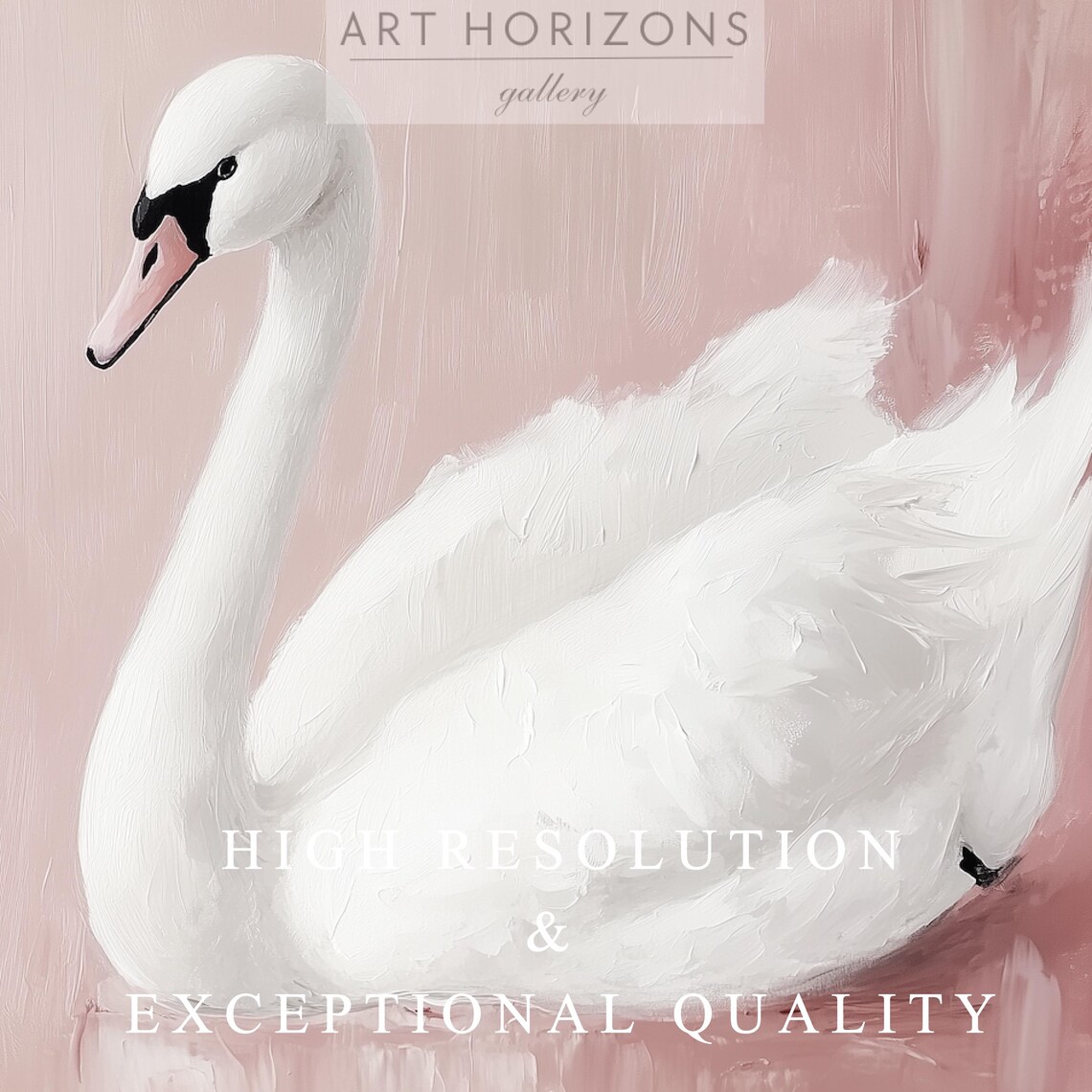 White Swan Vintage Love Art Print, Nursery Decor - Image 4