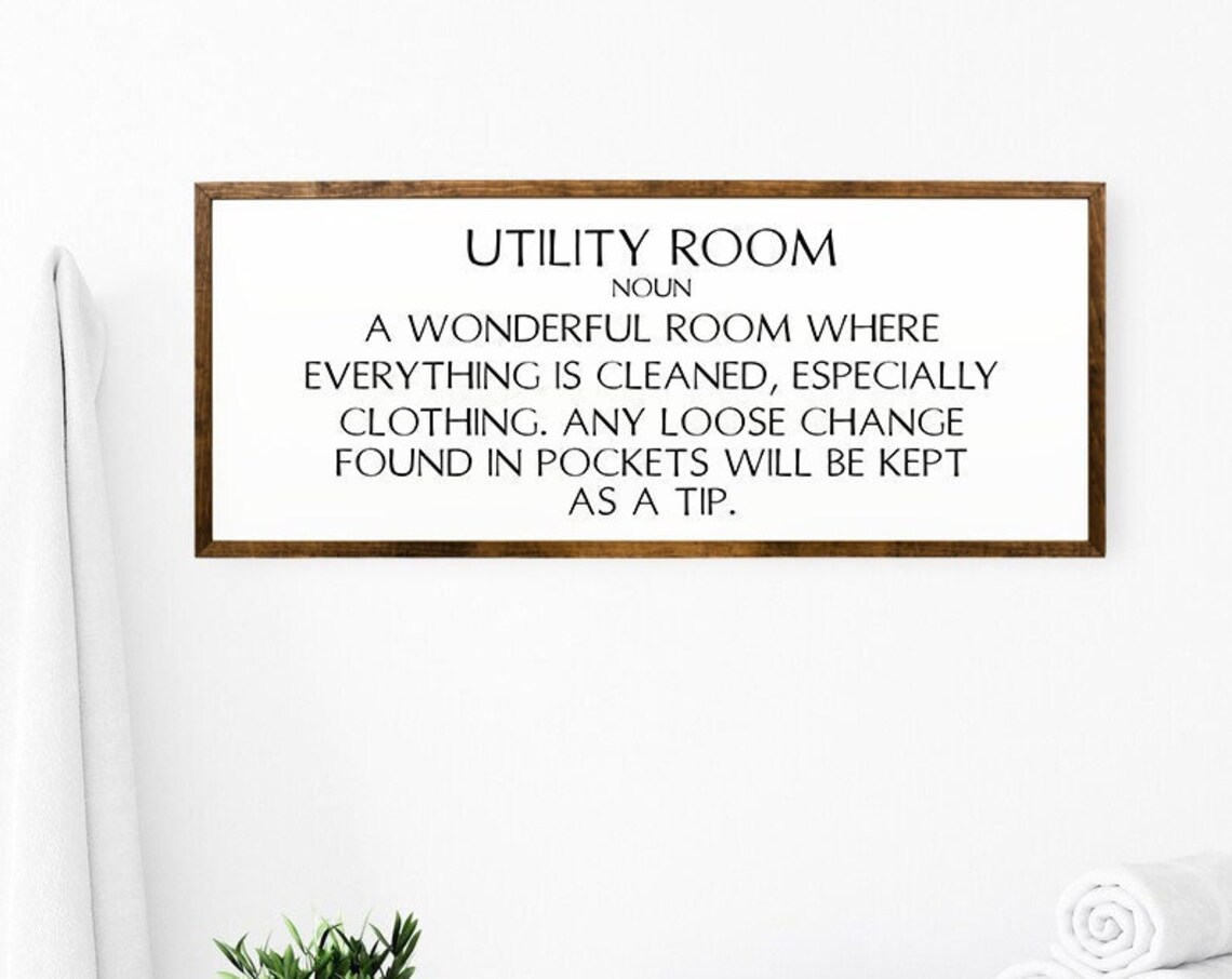 Utility Room Funny Laundry Sign Laundry Sign Laundry Room Sign Laundry Room Decor Laundry Wall Decor Funny Laundry Wall Decor Sign