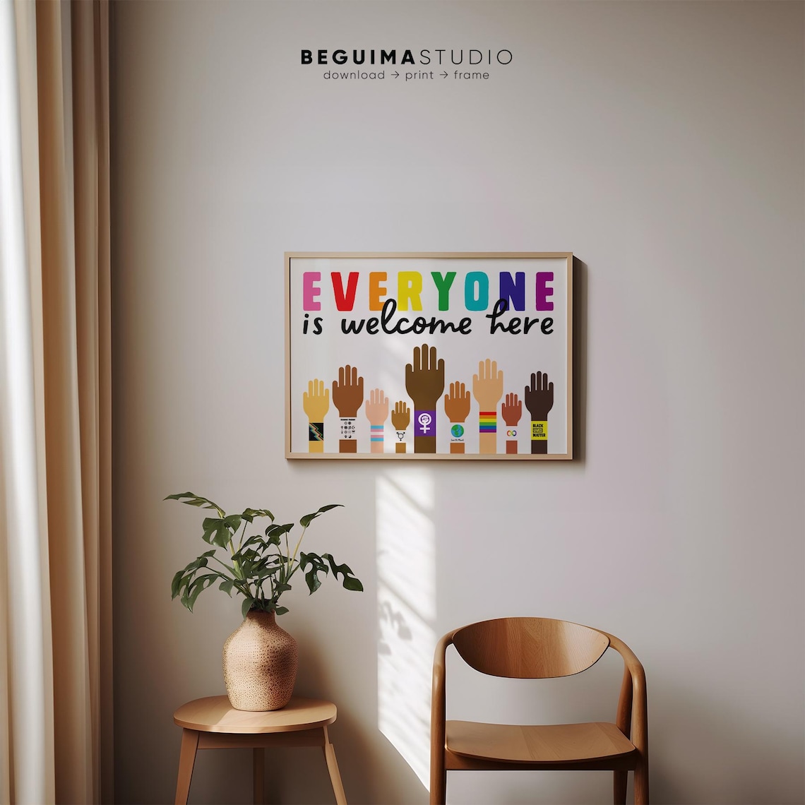 Equality Classroom Decor, Diversity Inclusion Poster - Image 2