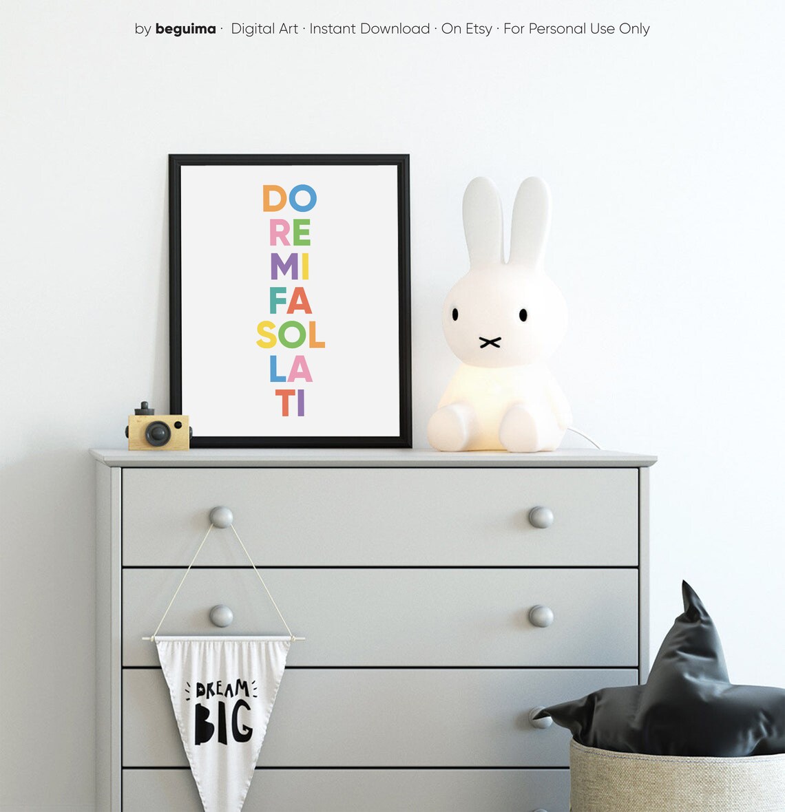 Do Re Mi Fa Sol La Ti Music Room Wall Art Poster - Image 2