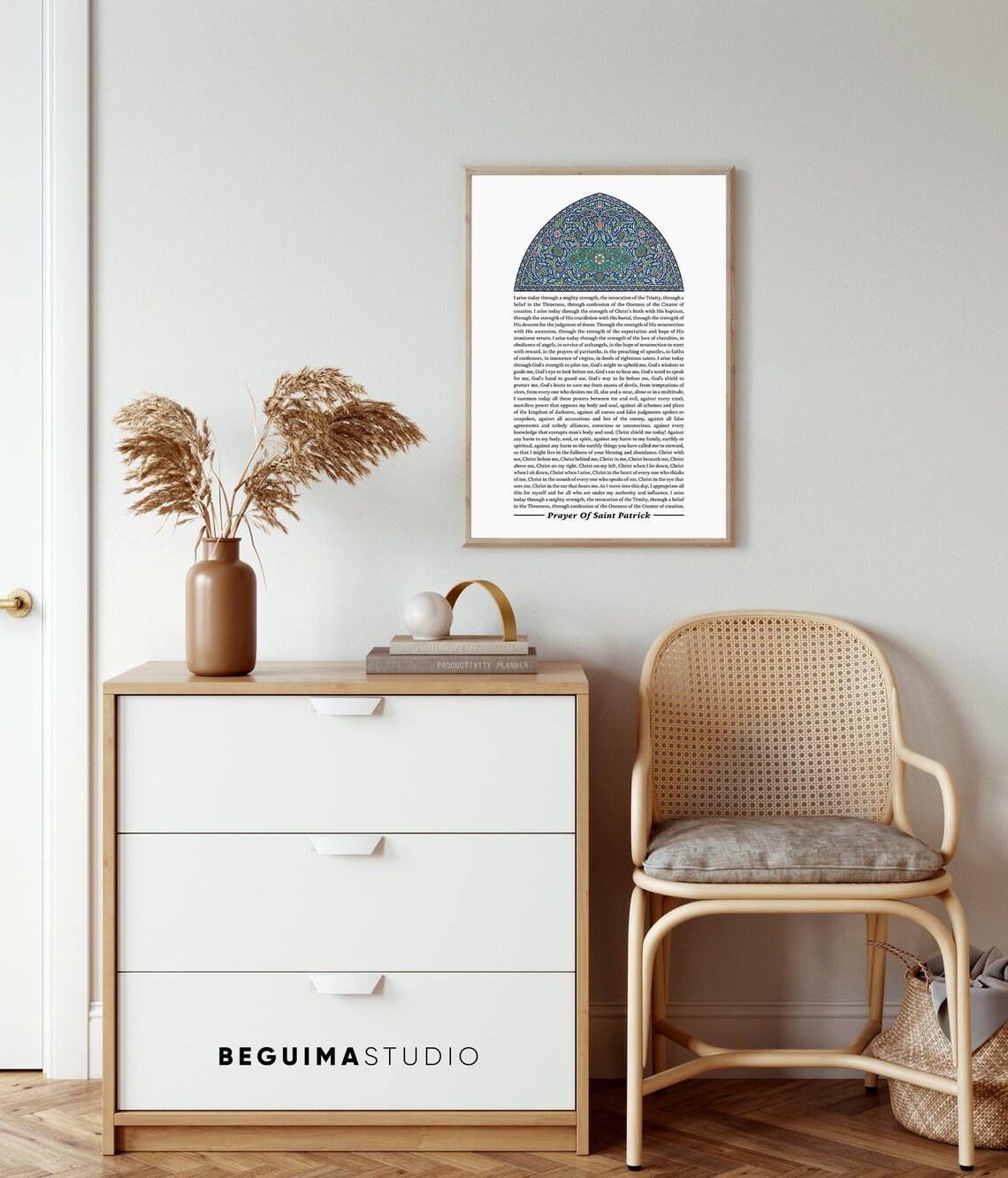 Prayer Of St Patrick Christian Print, Catholic Decor - Image 4