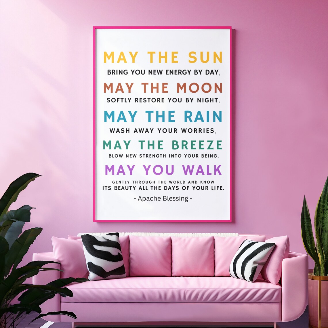 Apache Blessing Quote Art Print, Nursery Decor - Image 2