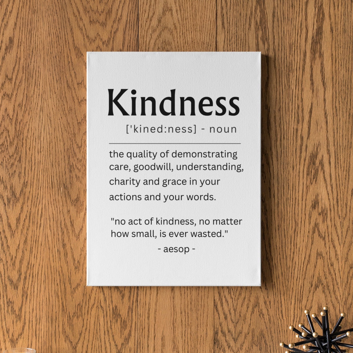 Kindness Definition Inspirational Quote Classroom Decor Poster - Image 4