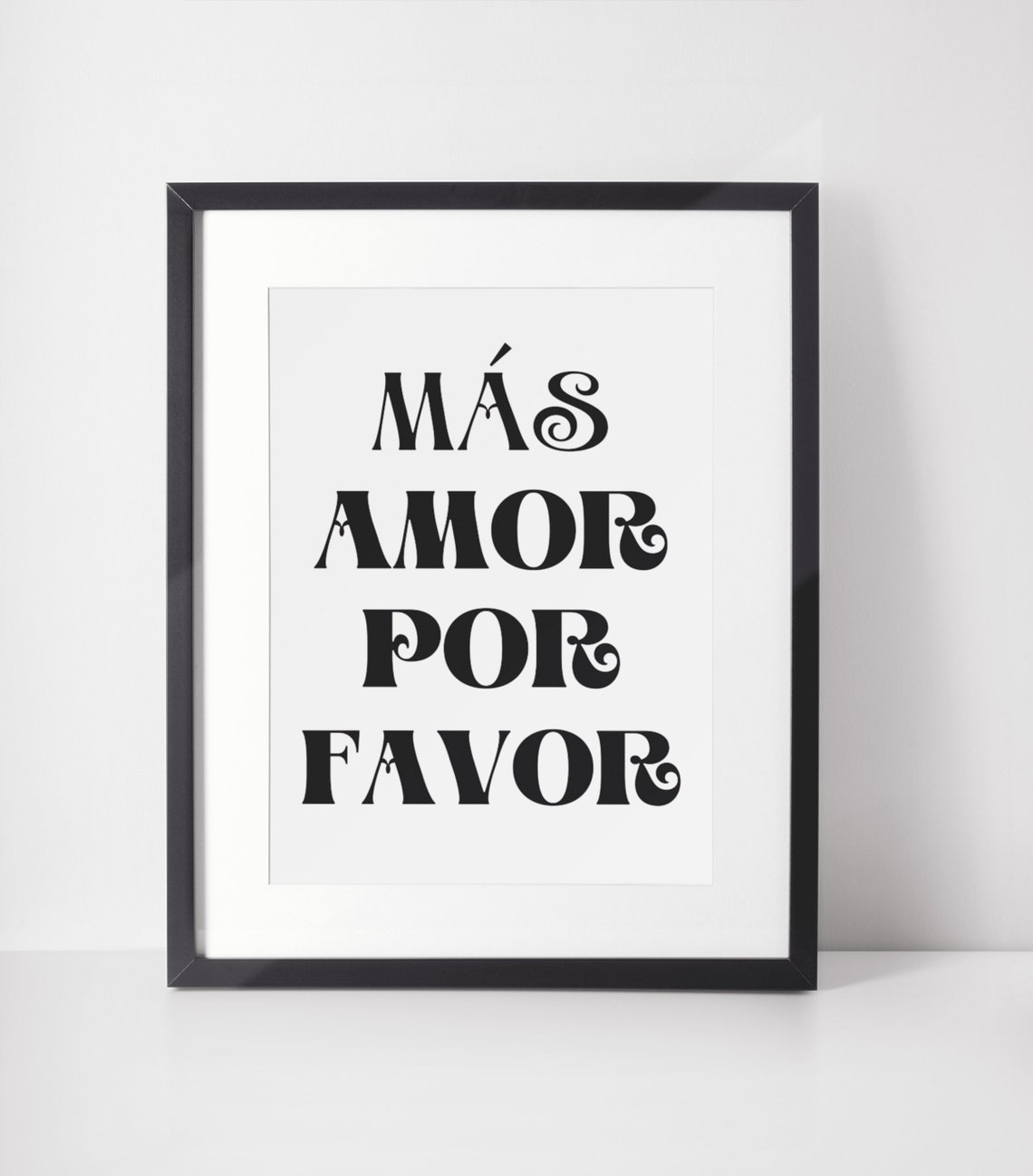 Ms Amor Por Favor Wall Art Spanish Quote Wall Decor More Amor Por Favor Poster Love Quote Print Trendy Retro Preppy Art Print - Image 2