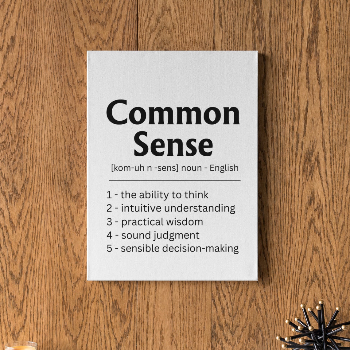 Common Sense Definition Dictionary Meaning Funny Office Poster - Image 7