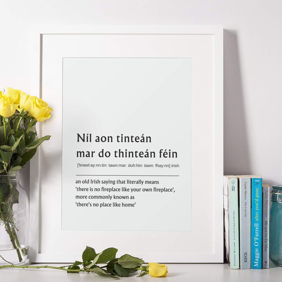 There's No Place Like Home Irish Proverbs Art Print - Image 2