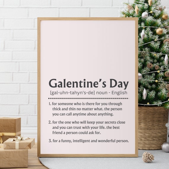 Galentines Day Print Galentines Day Gift Friend Gift Galentines Day Decoration Feminist Poster Wall Art