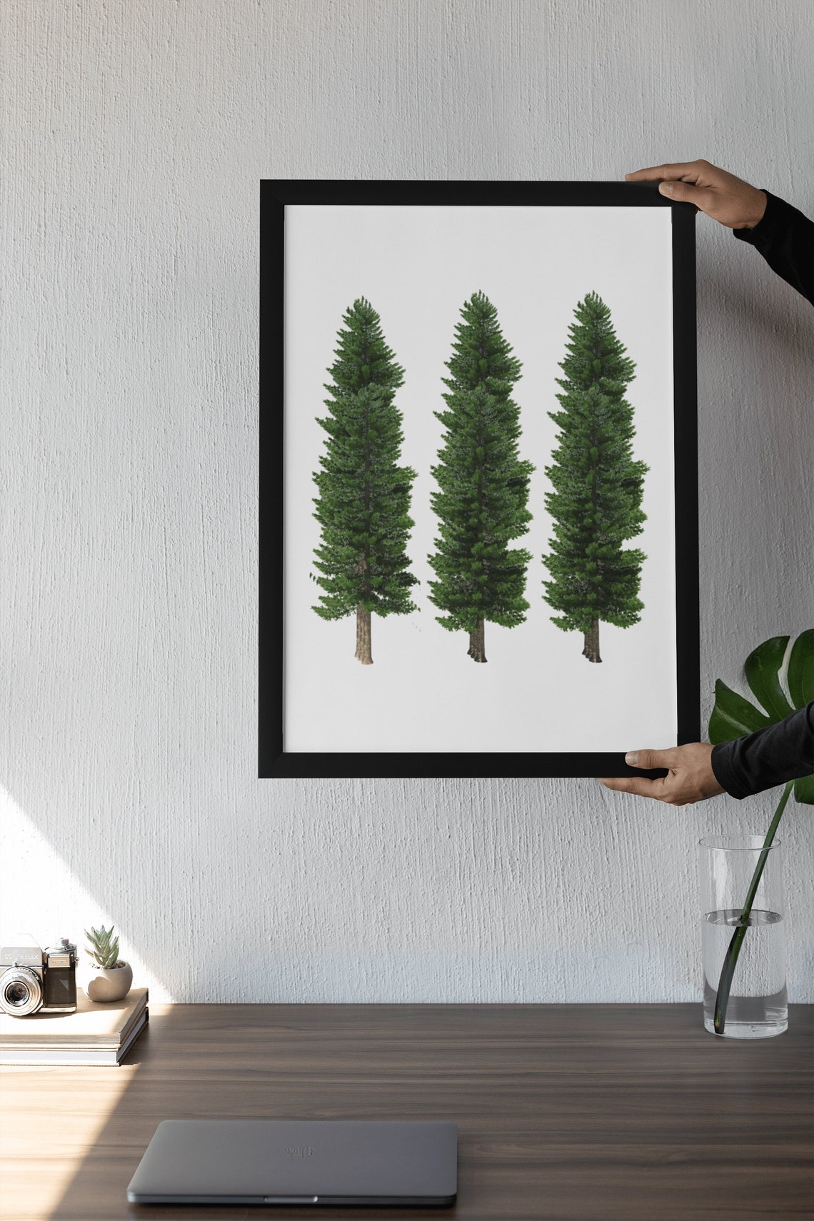 Pine Tree Print Woodland Nursery Decor Forest Nursery Wall Art - Image 5
