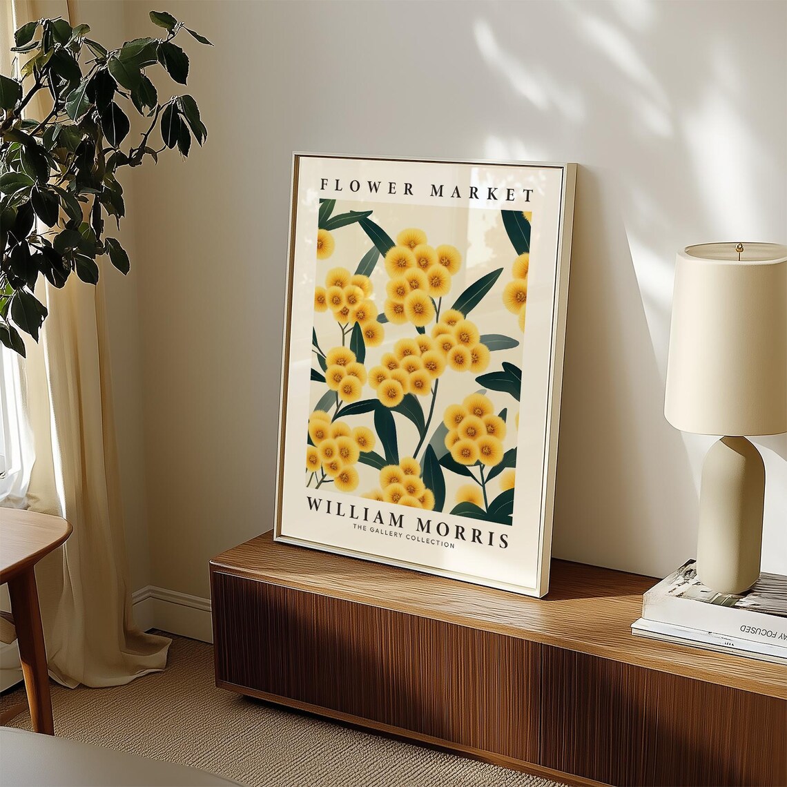 William Morris Flower Market Yellow Blooms Gallery Collection Poster - Image 4