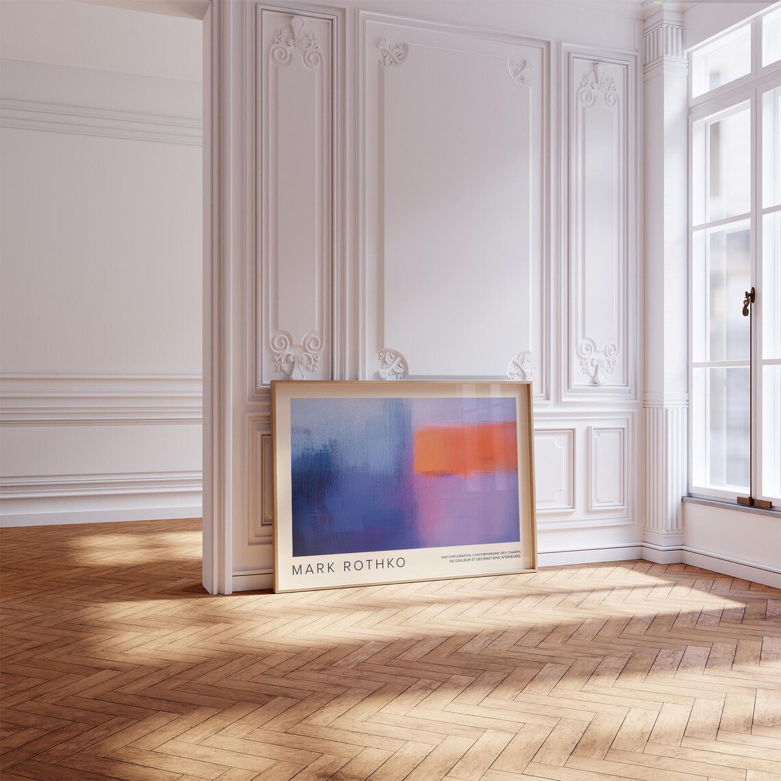 Mark Rothko Blue Purple Orange Modern Abstract Colour Field Print - Image 2